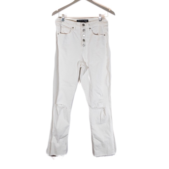 Veronica Beard Ryleigh Slim Straight High Rise Ankle Crop Cotton Stretch Jeans 8